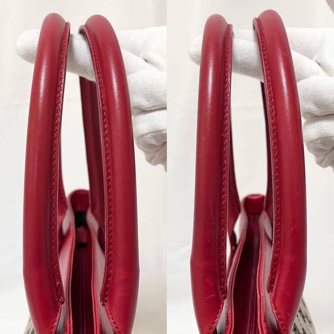 GUCCI グッチ トートバッグ GGキャンバス レザー ネイビー ベージュ