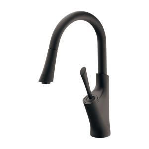 KAKUDAI カクダイ シングルレバー混合栓 マットブラック 183-349 A-MD