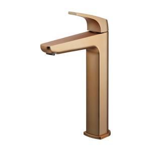 KAKUDAI カクダイ シングルレバー混合栓 トール シャンパンゴールド 183-357 C-GB