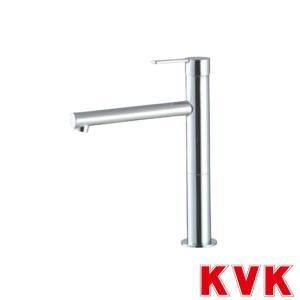 KVK シングル混合栓 ロングボディ
