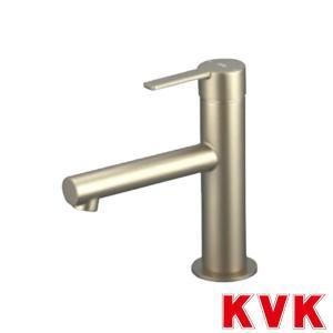 KVK シングル混合栓 ブロンズゴールド