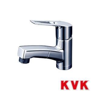 KVK 取付穴兼用型 シングルシャワー付混合栓 eレバー