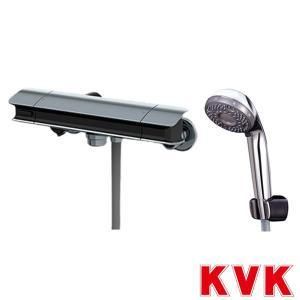 KVK サーモスタット式シャワー 撥水 メッキウルトラファインバブルシャワー付