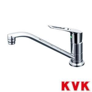 KVK 寒 取付穴兼用型 シングル混合栓 eレバー 撥水