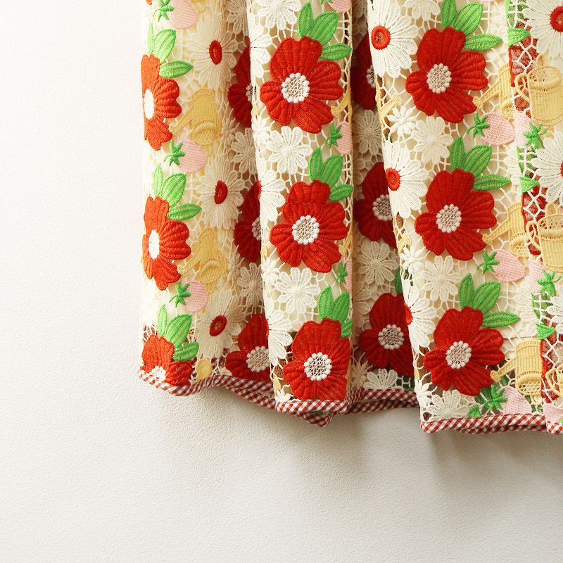 美品 フランシュリッペ franche lippee クロシェットスカート M