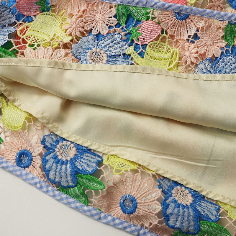 フランシュリッペ franche lippee クロシェットスカート M＼ブルー系