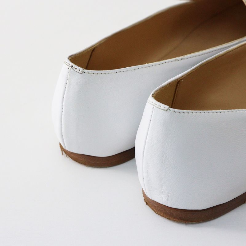 ファビオルスコーニ FABIO RUSCONI ビット パンプス 37｜ホワイト