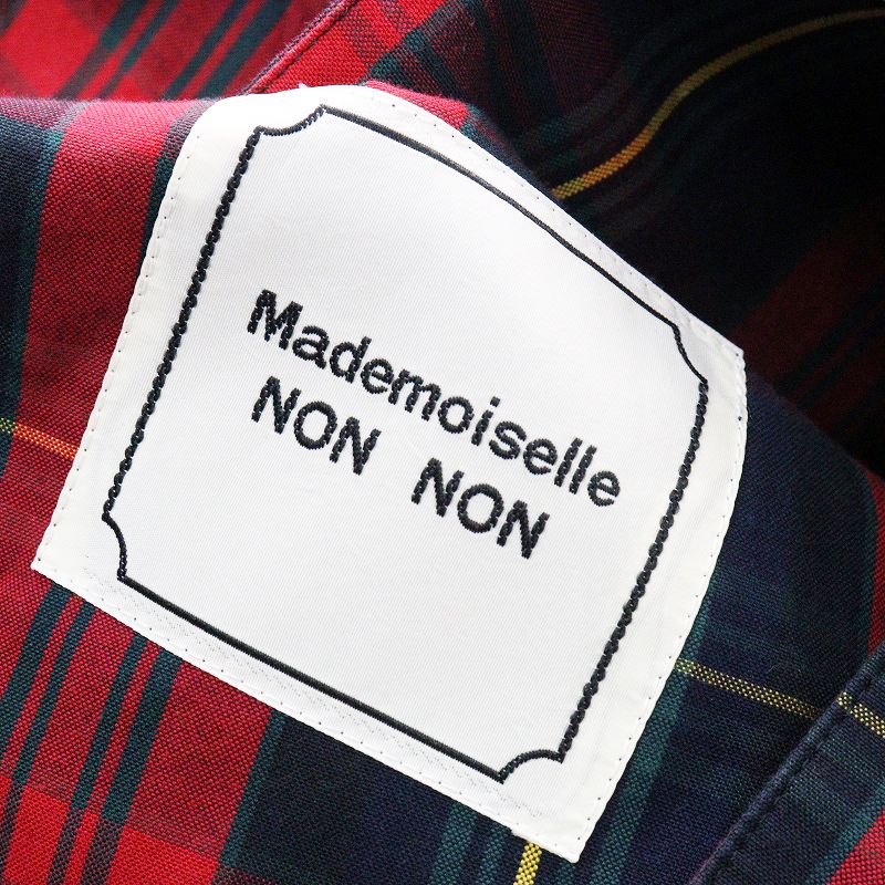 マドモアゼルノンノン Mademoiselle NON NON タータンチェック柄