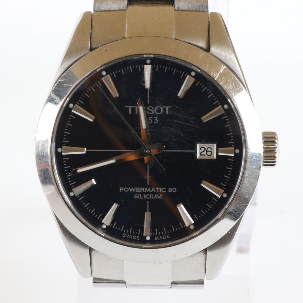 TISSOT ティソ ジェントルマン パワーマティック 80 デイト T127407A 腕時計 シルバー ブランド メンズ REM DK2 1