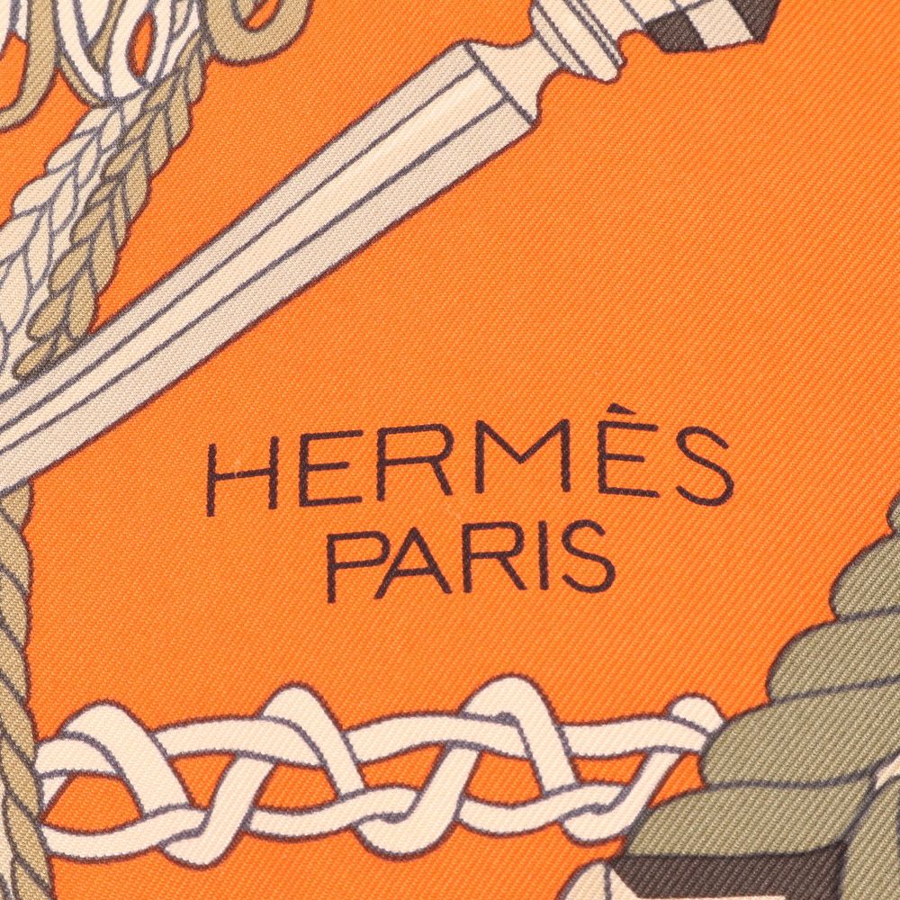 極美品 エルメス タグ付 カレ 90 Le Timbalier ティンパニ 奏者