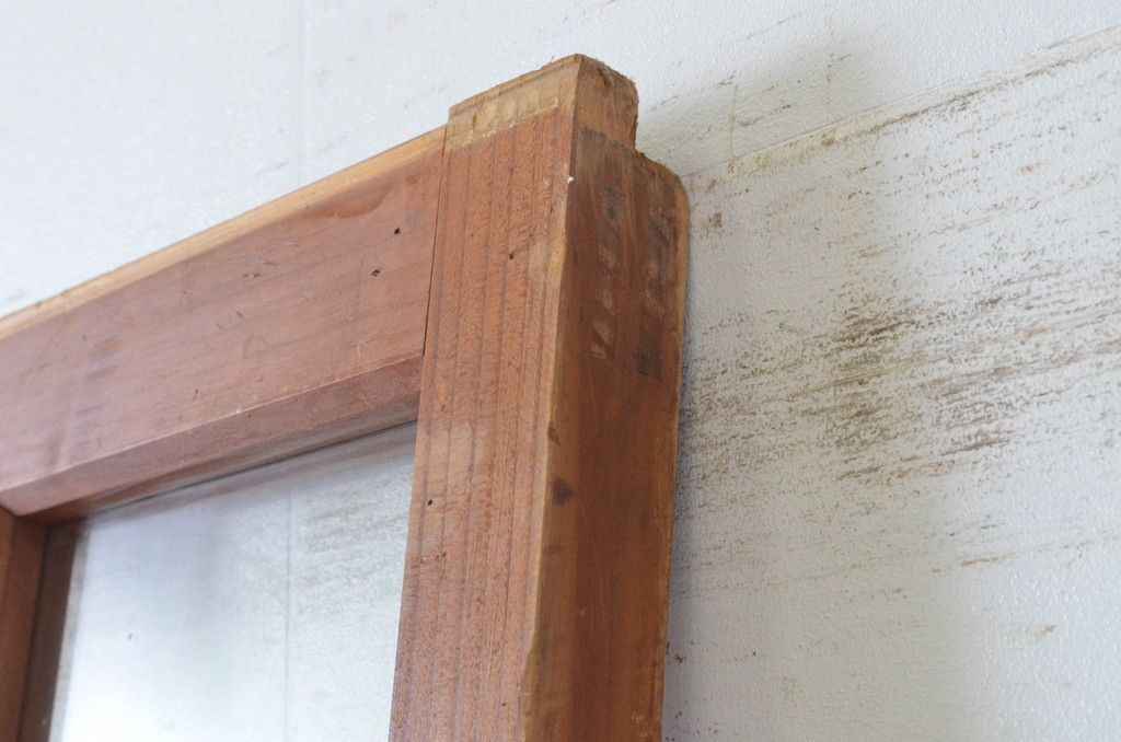  現状販売 ガラス引き戸 アンティーク建具 大正ロマン ガラス戸 4～7営業日前後で発送 修理加工希望の方3ヶ月程で発送 R-065506 ドア 扉 板戸 障子 住宅設備