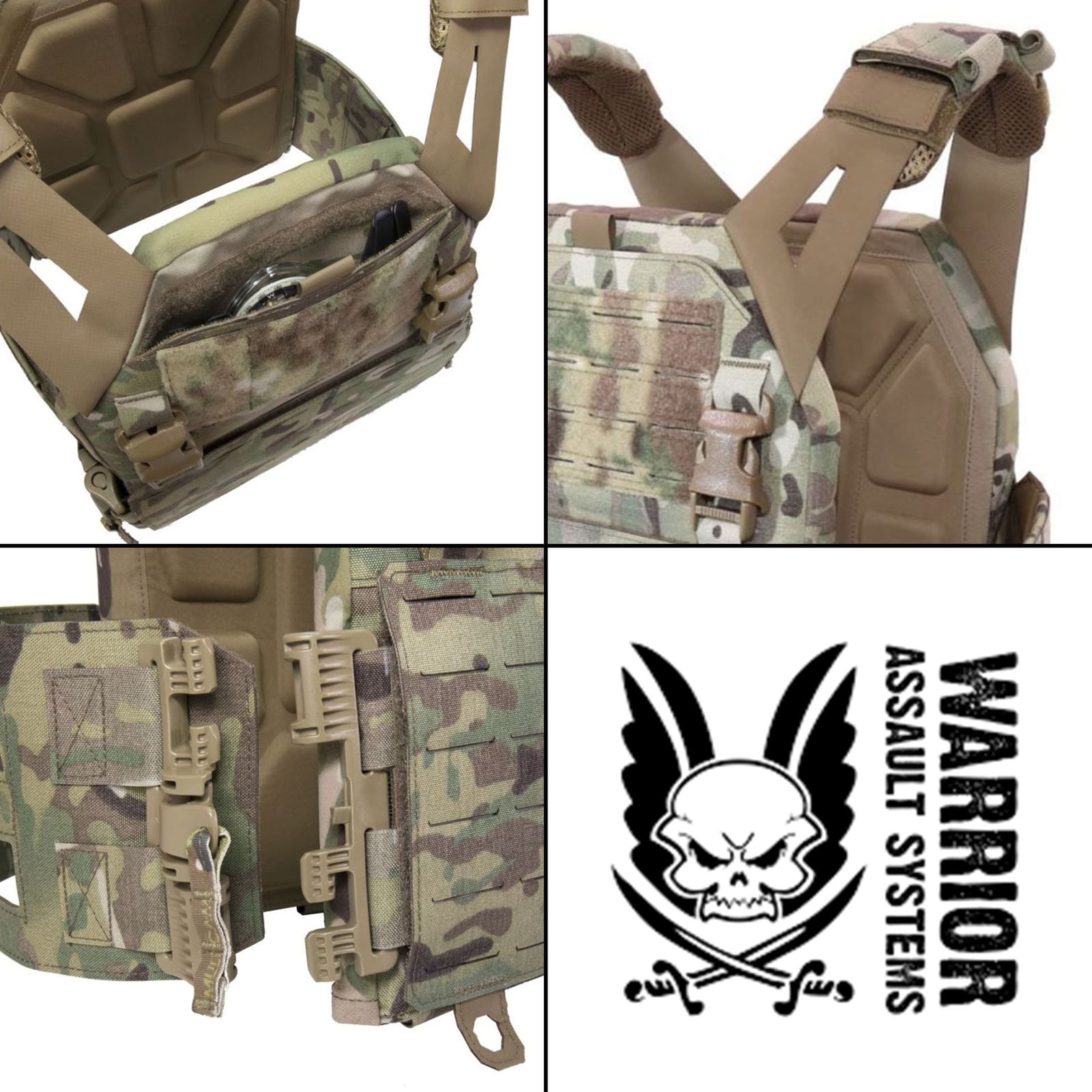  Warrior Assault Systems プレートキャリア LPC V 1 レーザーカット W-LC-LPC-V ソリッドサイド マルチカム | Mサイズ その他 おもちゃ