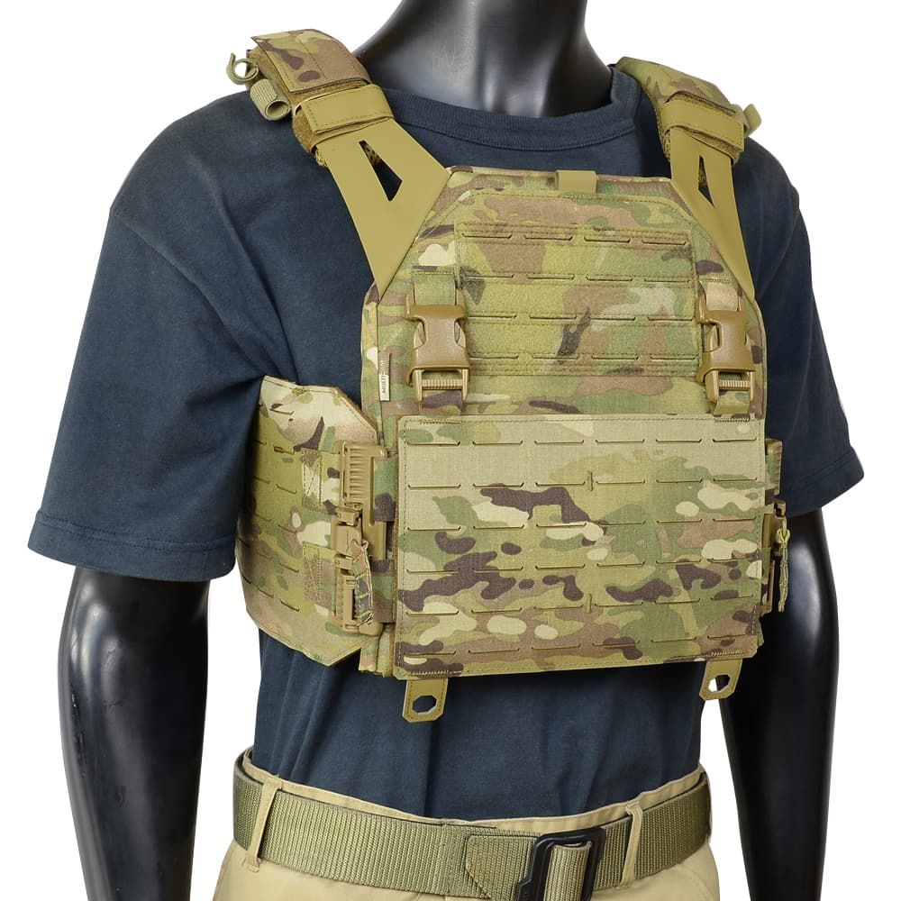 Warrior Assault Systems プレートキャリア LPC V 1 レーザーカット W-LC-LPC-V ソリッドサイド マルチカム | Mサイズ
