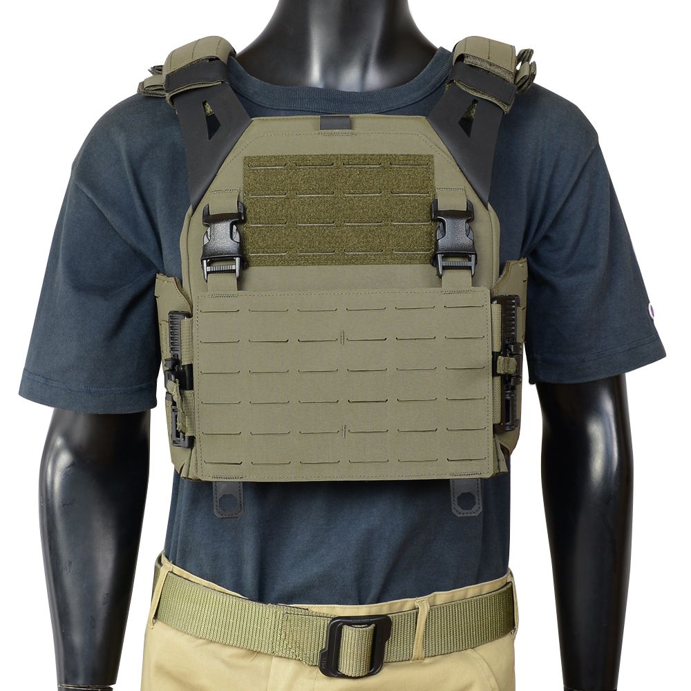 Warrior Assault Systems プレートキャリア LPC V 1 レーザーカット W-LC-LPC-V ソリッドサイド レンジャーグリーン | Mサイズ