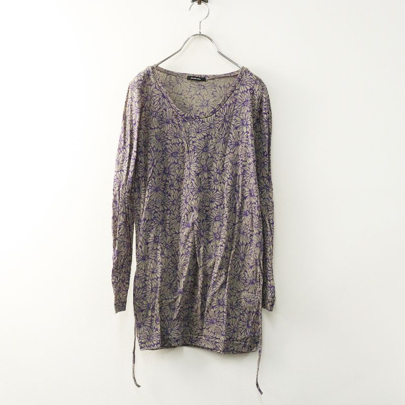 パドカレ pas de calais フラワージャガード ストレッチウールニット