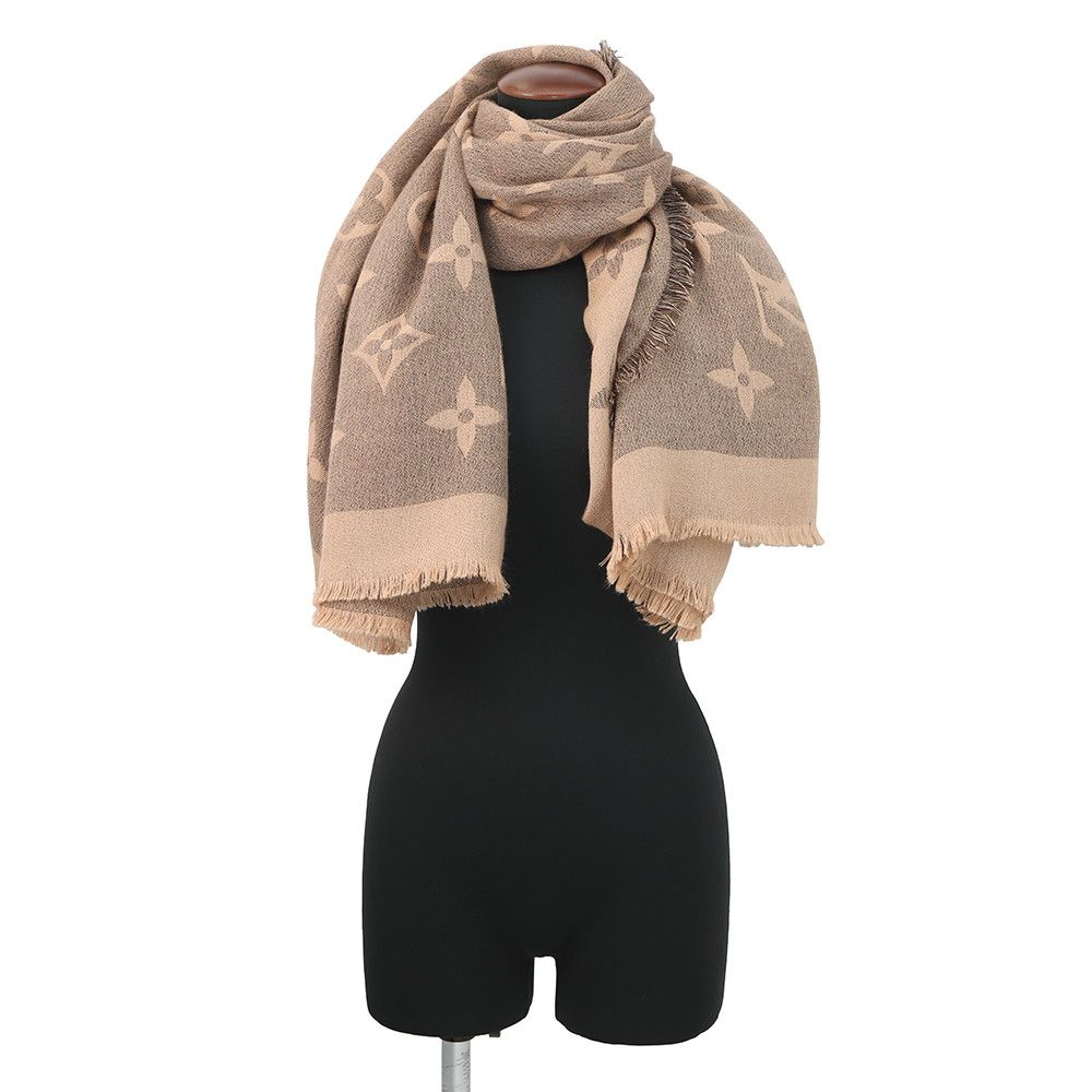 ルイヴィトン ストール ショール モノグラム・ジャイアント カシミヤ