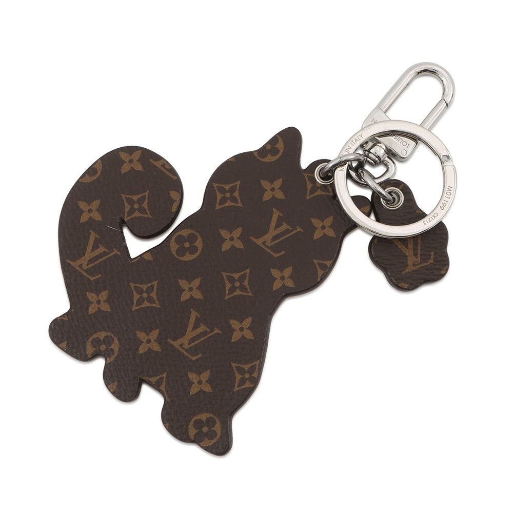 ルイヴィトン キーホルダー ポルト クレ・LV シバ モノグラム/ミンク