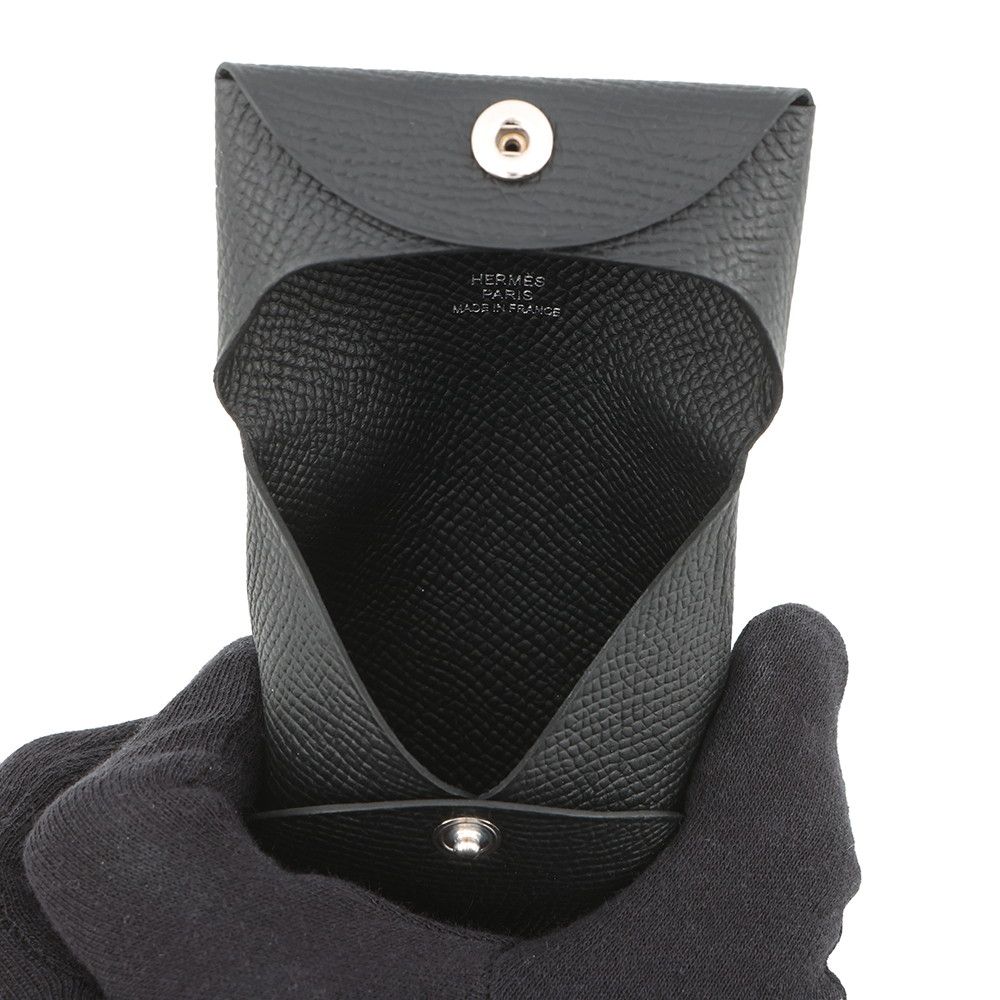 エルメス コインケース バスティア ブラック エプソン B刻印 HERMES