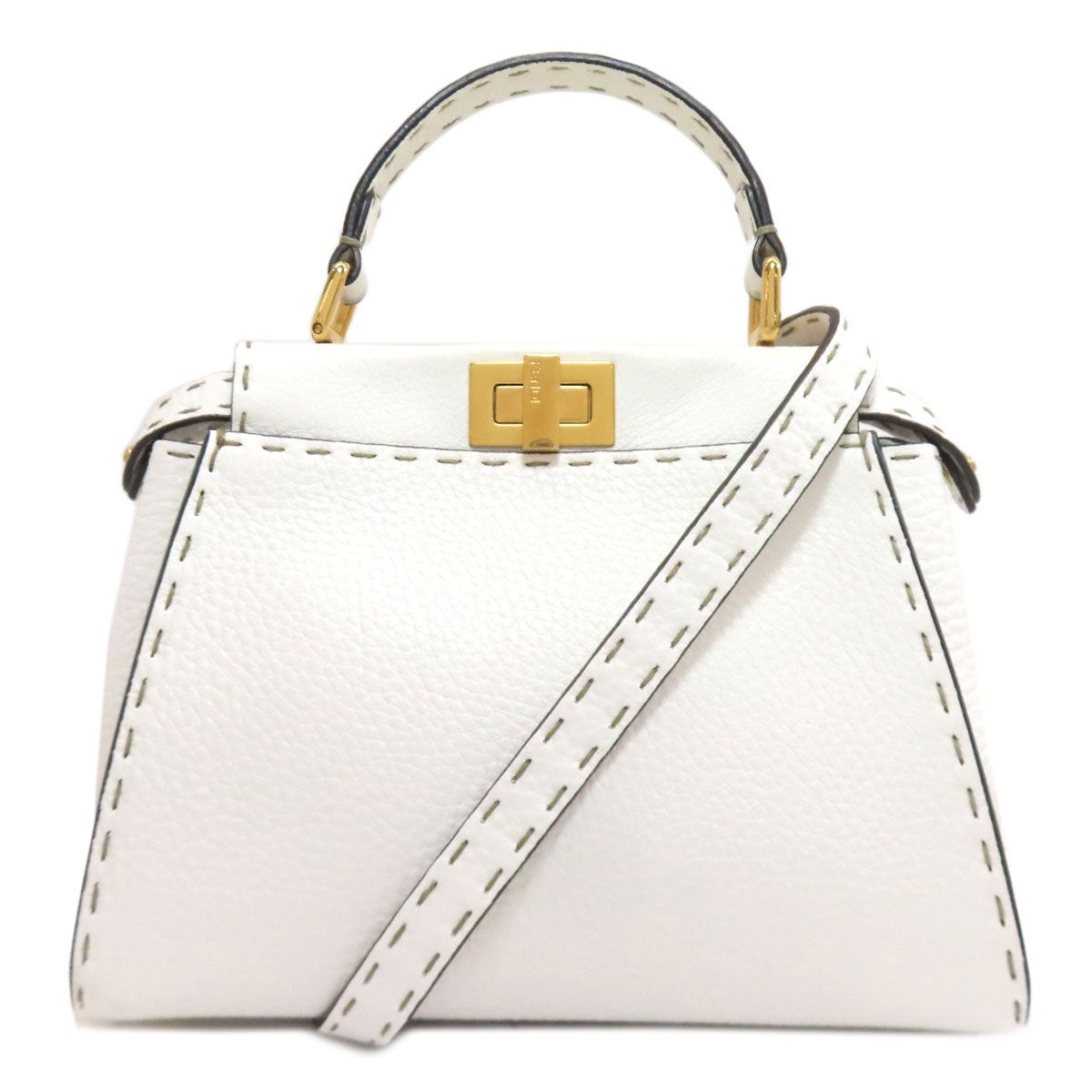 FENDI フェンディ ピーカブー ミニ セレリア 2WAY ハンドバッグ カーフ