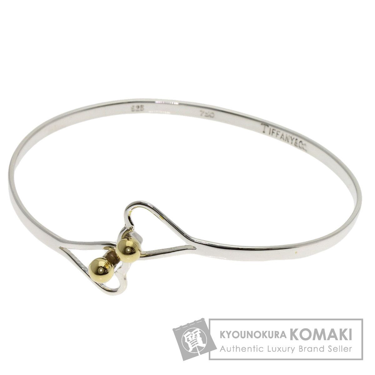 TIFFANY&Co. ティファニー ダブルハート ブレスレット SV K18YG