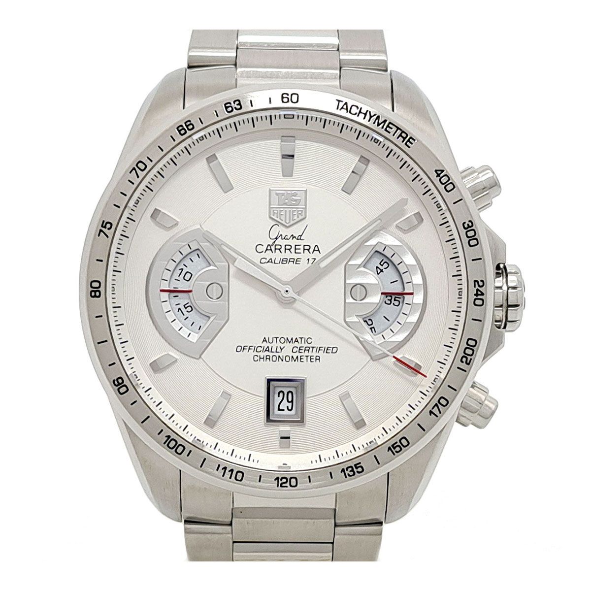 タグホイヤー グランドカレラ クロノグラフ キャリバー17 CAV511B 自動巻き ステンレススティール メンズ TAG HEUER 時計