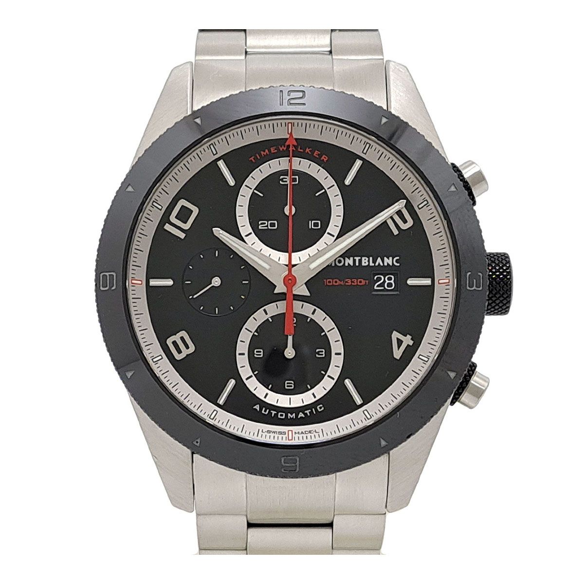 モンブラン タイムウォーカー クロノグラフ 自動巻き ステンレススティール メンズ MONTBLANC 時計