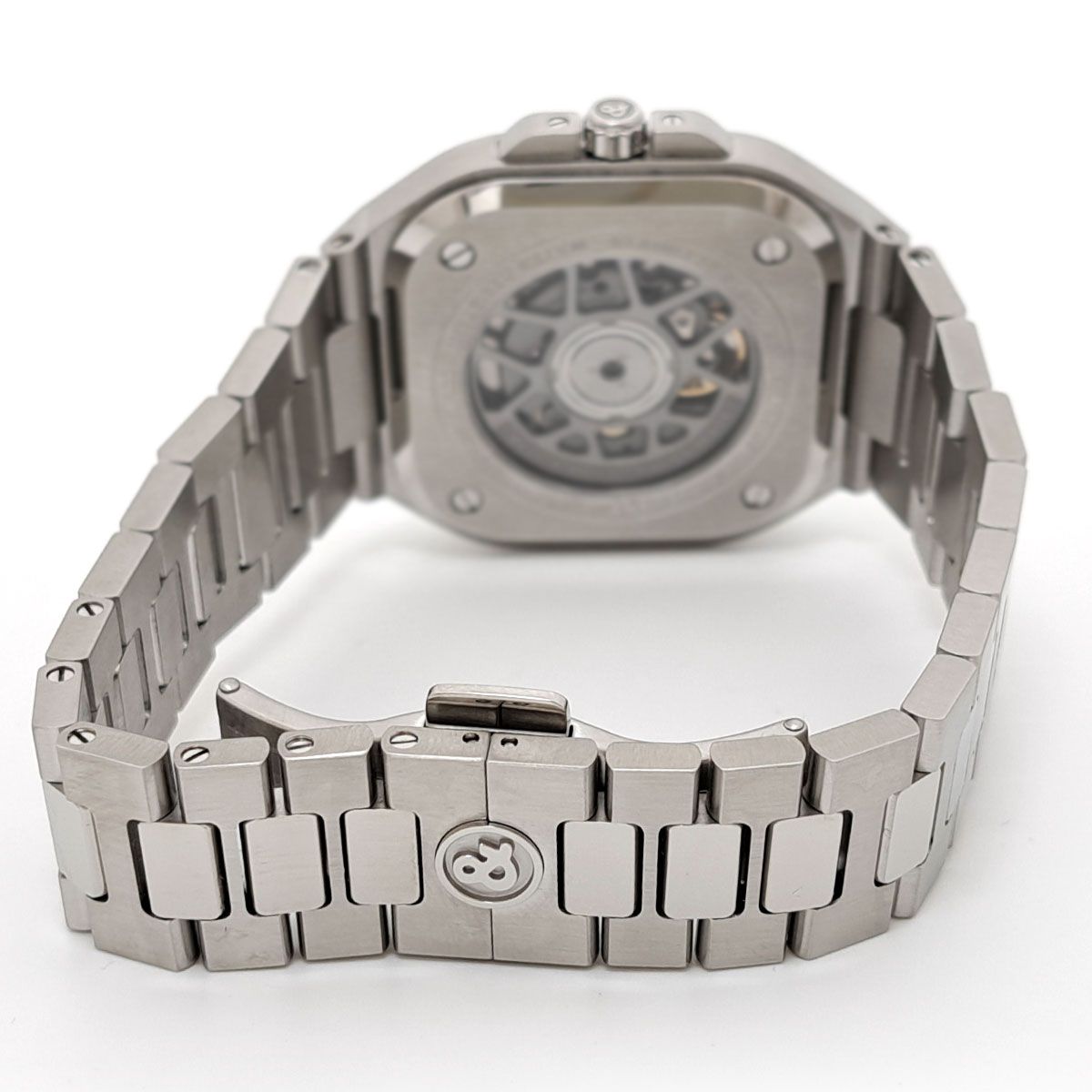  ベル＆ロス BR05 ブルースチール BR05 自動巻き ステンレススティール メンズ Bell＆Ross 時計 カジュアルジャケット 自動巻き時計 腕時計(アナログ)