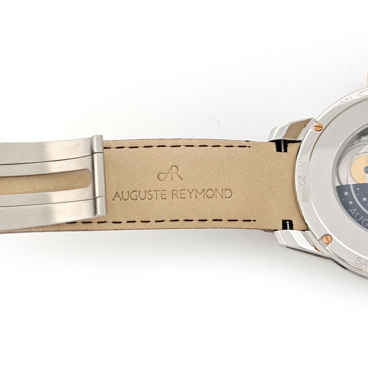  オーガスト レイモンド ユニティ 自動巻き ステンレススティール ゴールドメッキ メンズ Auguste Reymond 時計 クルーネック 自動巻き時計 腕時計(アナログ)