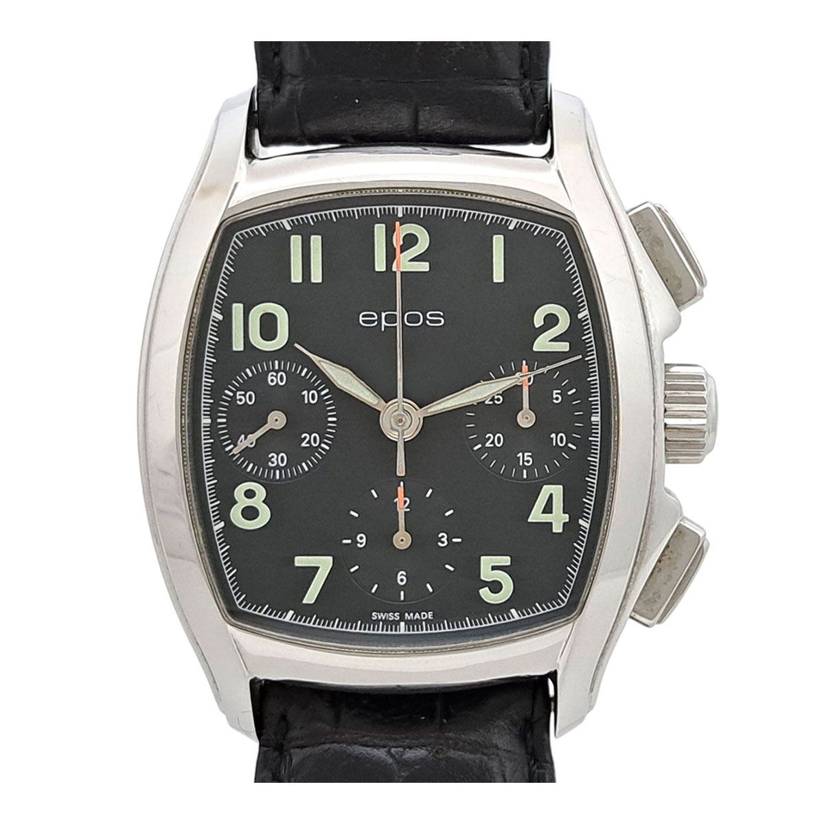エポス クロノグラフ 3292 自動巻き ステンレススティール メンズ EPOS 時計