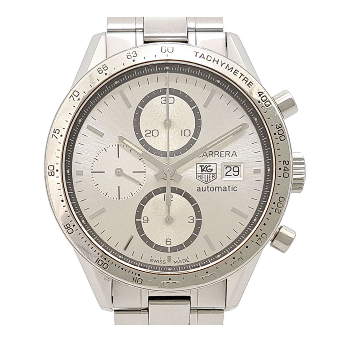 タグホイヤー ニューカレラ キャリバー16 タキメーター クロノ エレガンス CV2017 BA0794 自動巻き ステンレススティール メンズ TAG HEUER 時計