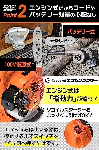  迅速に発送 エンジンブロワー 25.4 cc 強力送風機 ノズル各種-肩掛けベルト付き 日本語説明書 落ち葉 除雪 小型 軽量 722 ec 853 その他 キッチン 食器