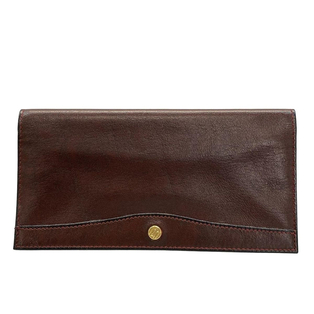 GOLD PFEIL(ゴールドファイル) 長財布 - ダークブラウン レザー - メルカリ