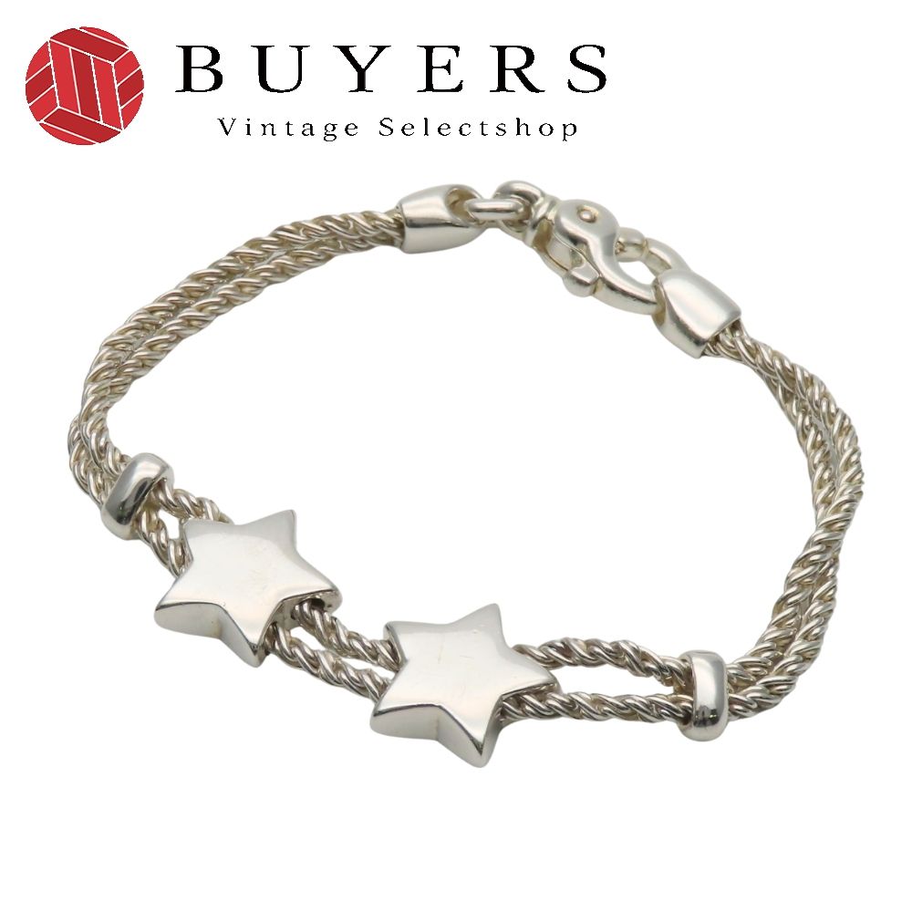 中古】 ティファニー ブレスレット スター シルバー925 約24.0g