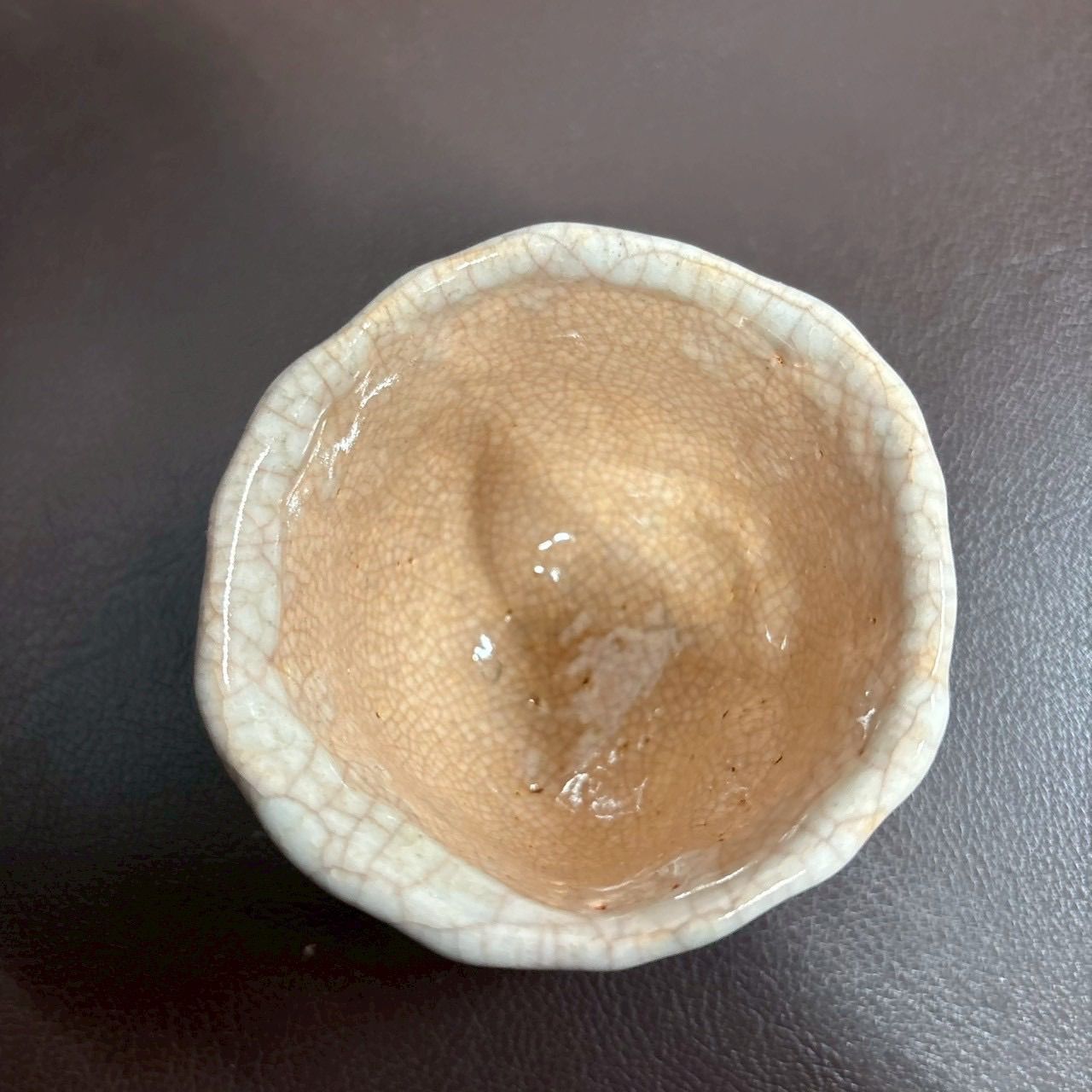 🌟【希少品・入手困難】🌟 楽山焼／蟹（カニ）モチーフ 湯のみ