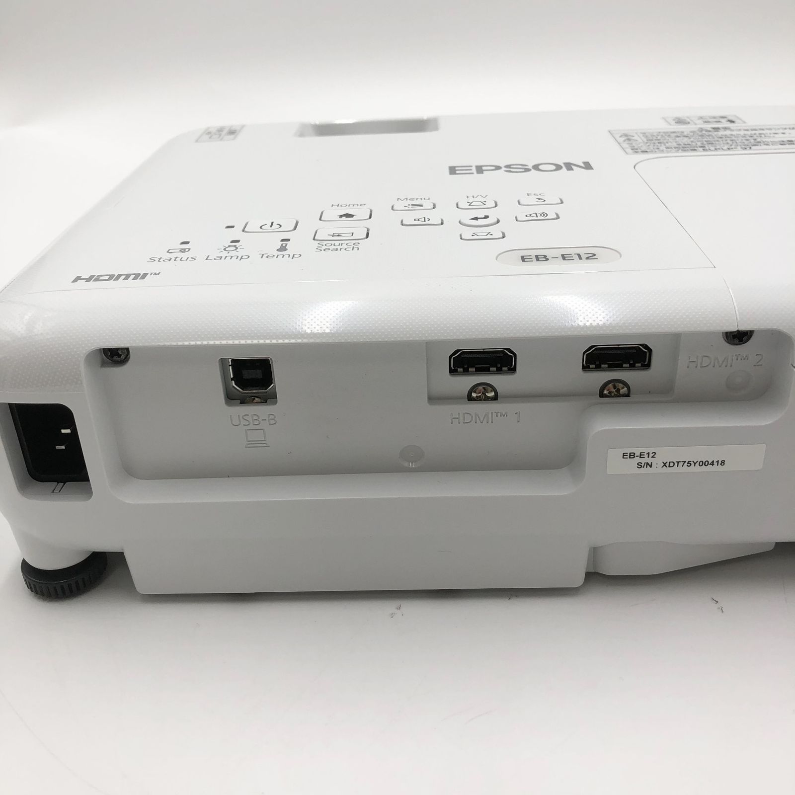 エプソン ビジネスプロジェクター 液晶 3600lm XGA 2.4kg EB-E12 HDMI 
