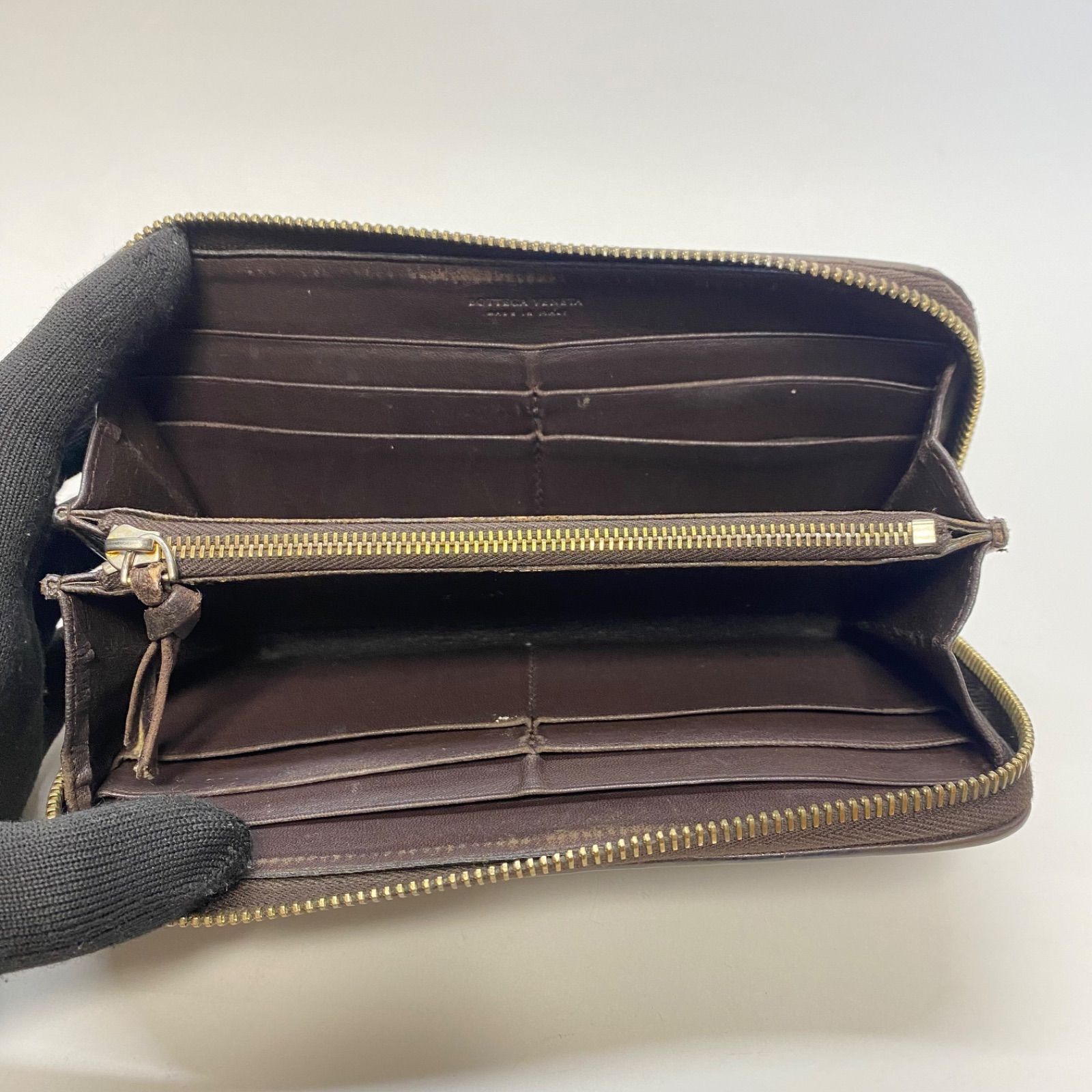3287 BOTTEGA VENETA ボッテガヴェネタ 長財布 ラウンドファスナー 