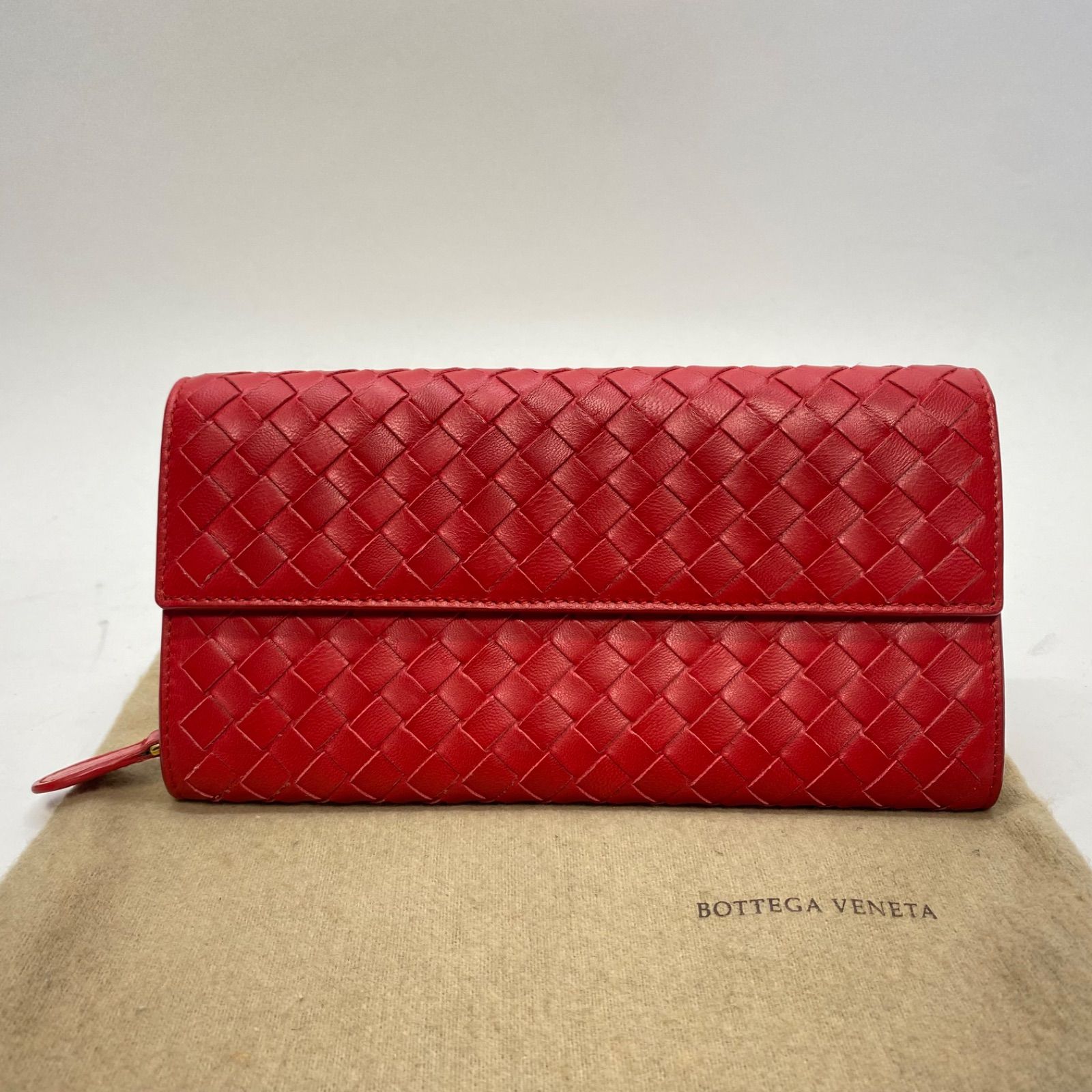 3444 美品 BOTTEGA VENETA ボッテガヴェネタ 長財布 イントレチャート