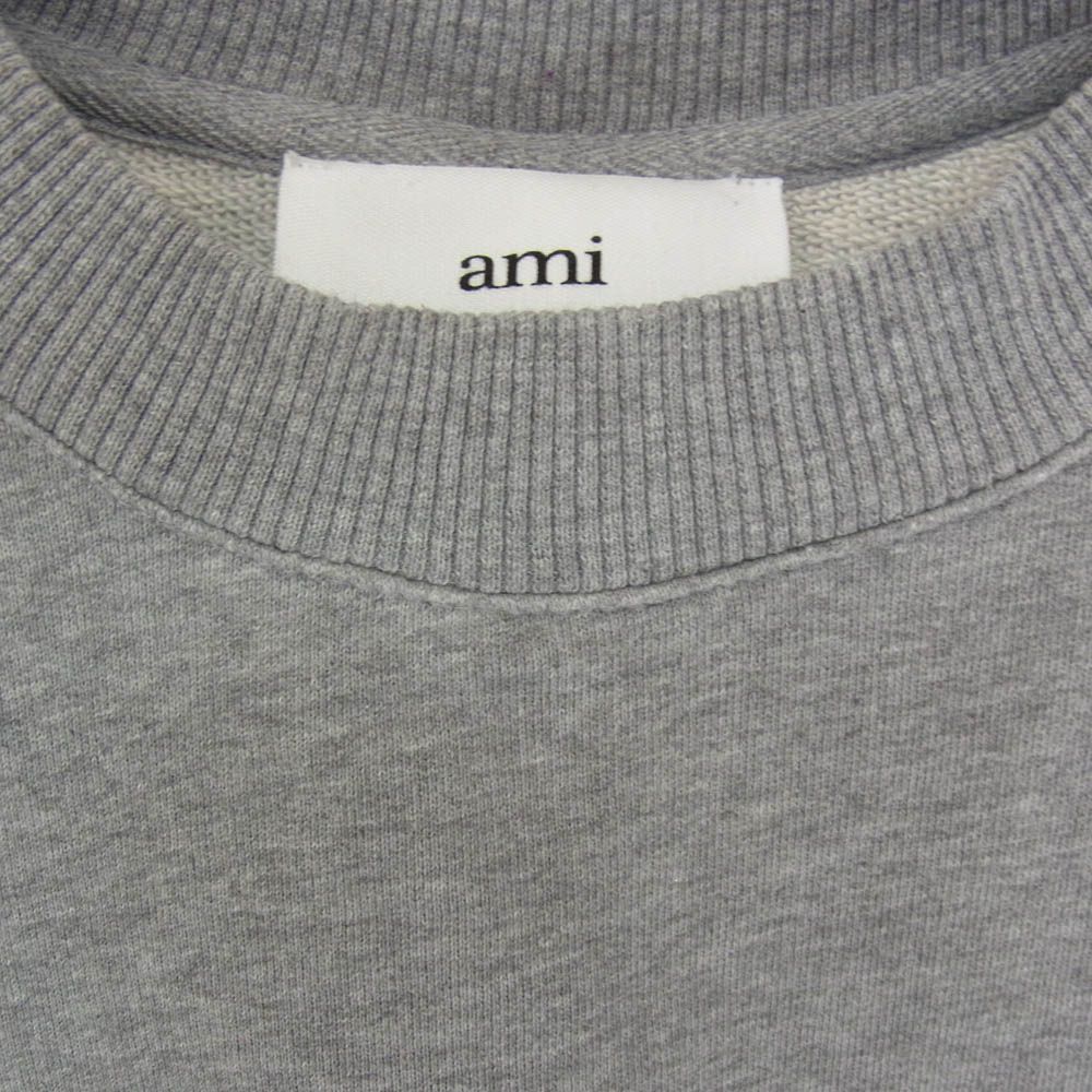 AMI PARIS アミパリス E22USW003.731 ロゴ刺繍 クルーネック