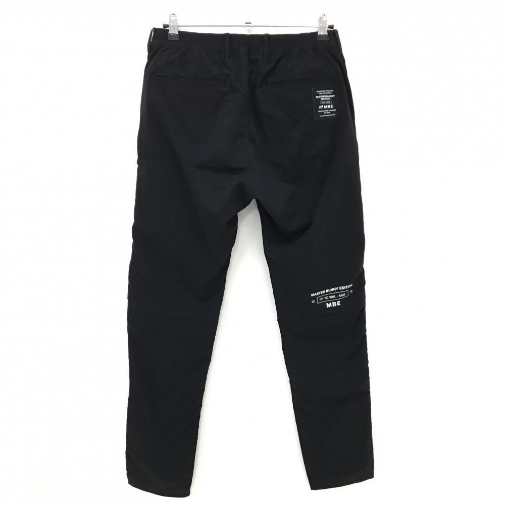 マスターバニー パンツ 黒×白 ポケット口ロゴ 膝裏パンチング穴 メンズ
