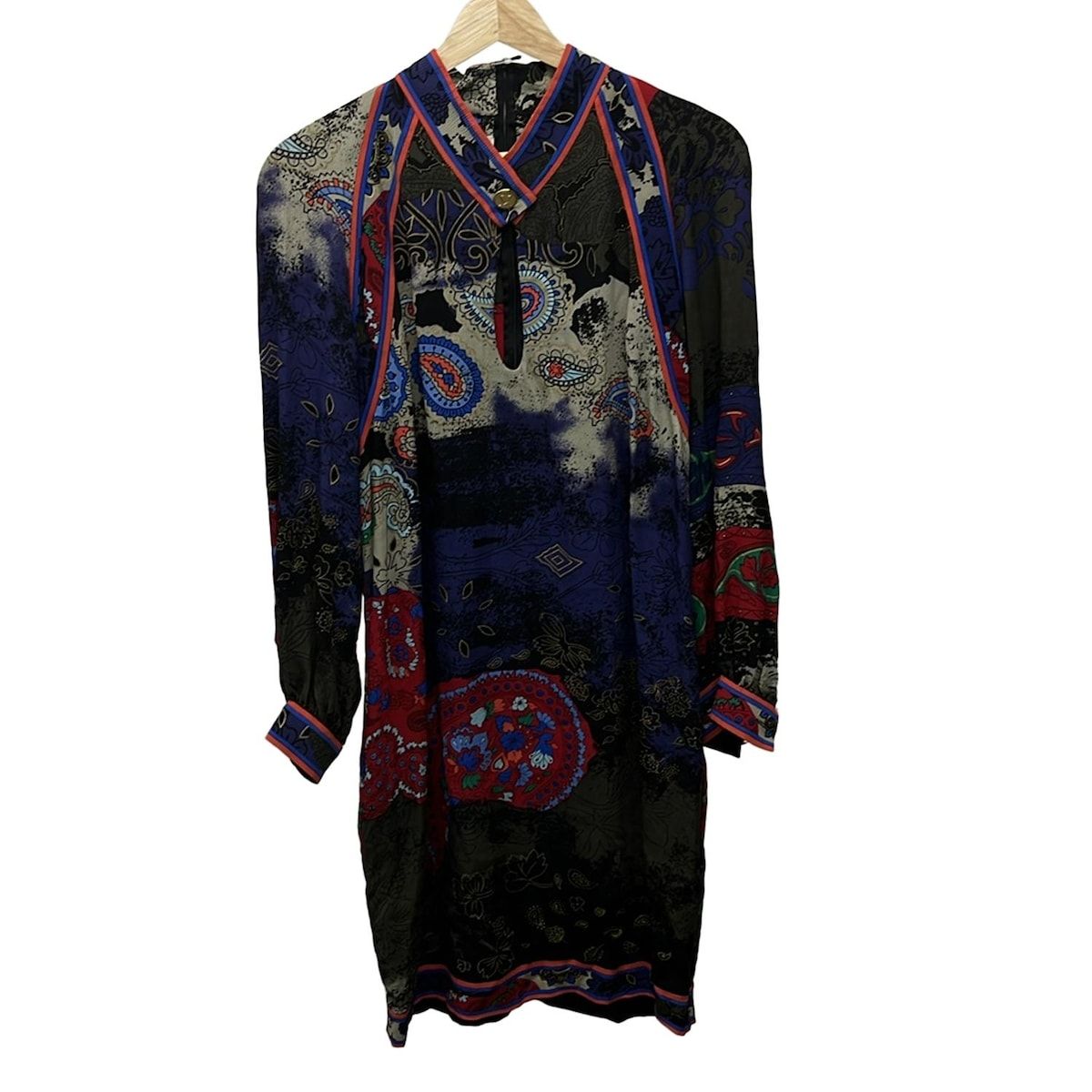 LEONARD(レオナール) ワンピース レディース - パープル×黒×マルチ