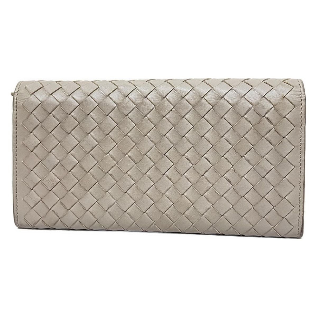 BOTTEGA VENETA(ボッテガヴェネタ) 長財布 イントレチャート グレー