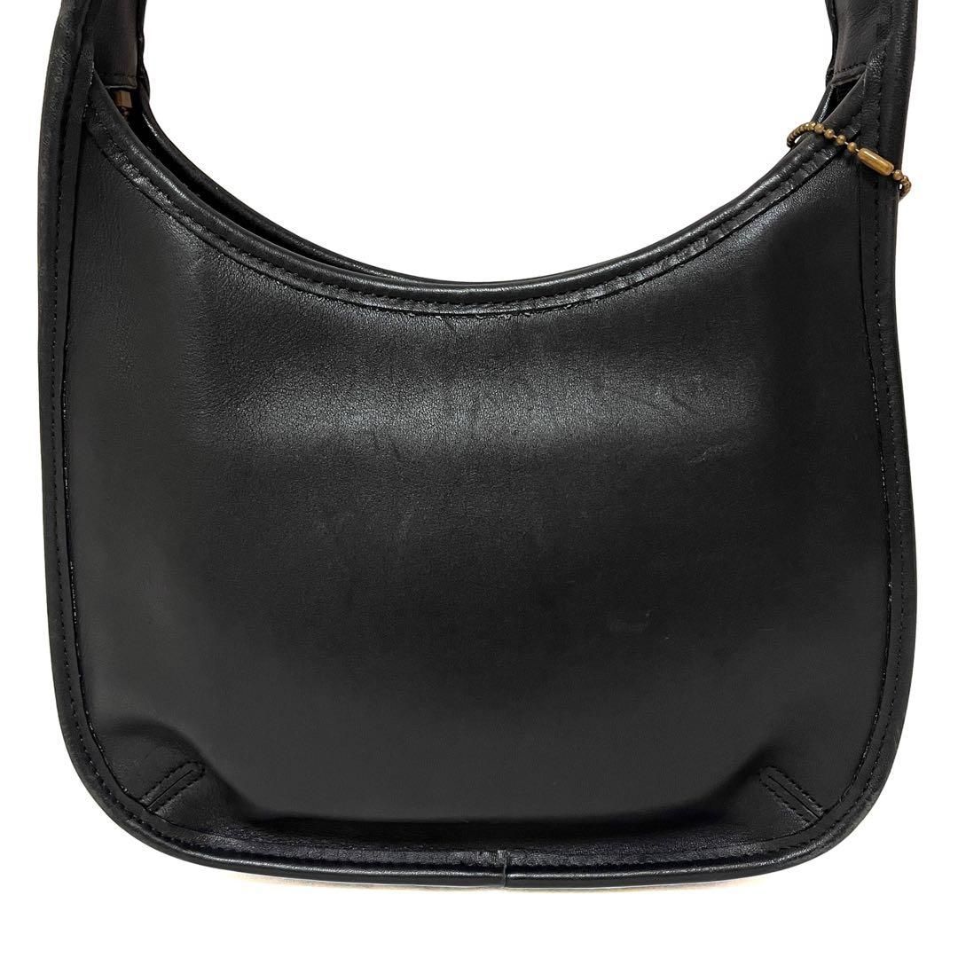 オールドコーチ　ショルダーバッグ　エルゴ　9020 COACH オールドコーチ エルゴ ショルダーバッグ レザー ブラック 9020