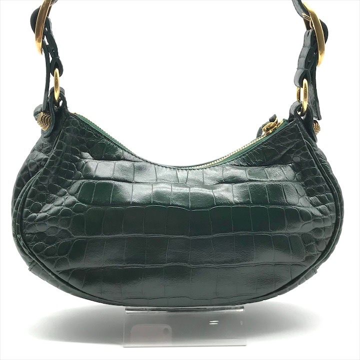 美品 BALENCIAGA バレンシアガ ル カゴール XS 型押し クロコ レザー