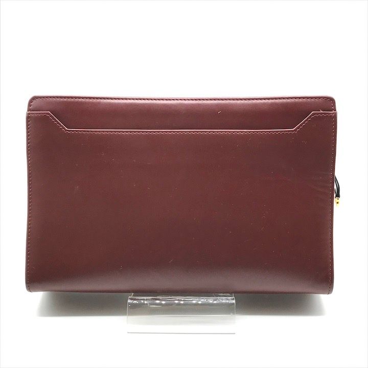 美品 Cartier カルティエ カルチェ マスト ロゴ レザー セカンド