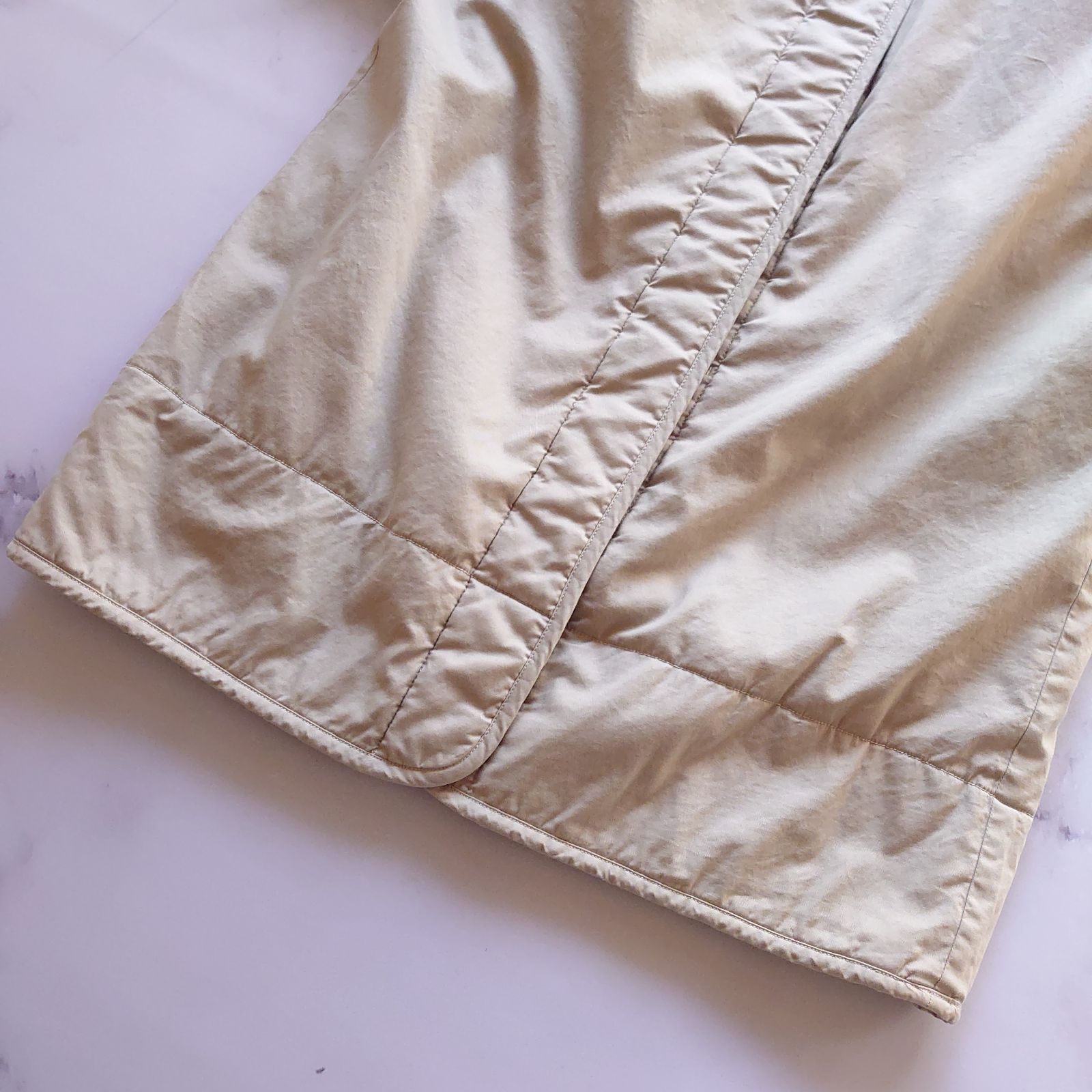 ロンハーマン リバーシブルボアコート ノーカラー ロング ブラウン M-L