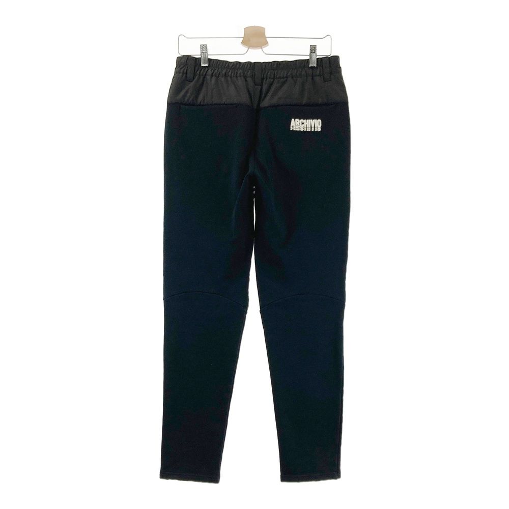 サイズ：46 ARCHIVIO アルチビオ 裏起毛 切替 中綿パンツ ブラック系