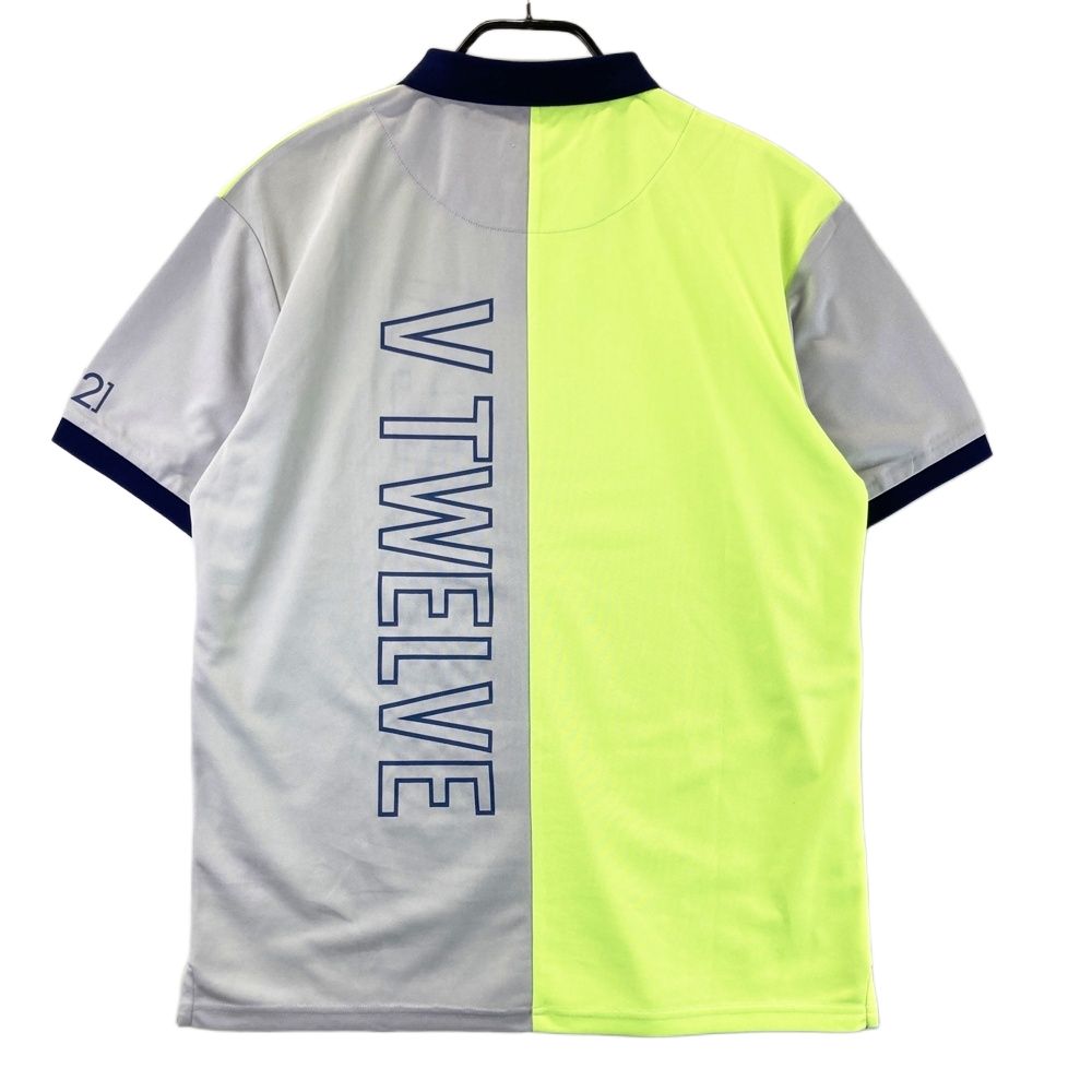 サイズ：XL V12 ヴィトゥエルヴ 2023年モデル 半袖ポロシャツ グレー系