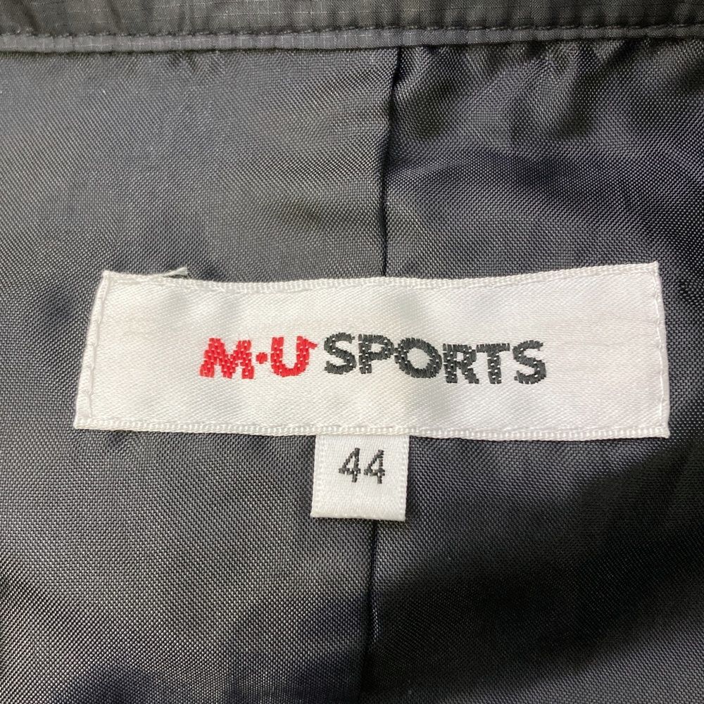 サイズ：44 M.U SPORTS エムユースポーツ ジップジャケット ブラック系