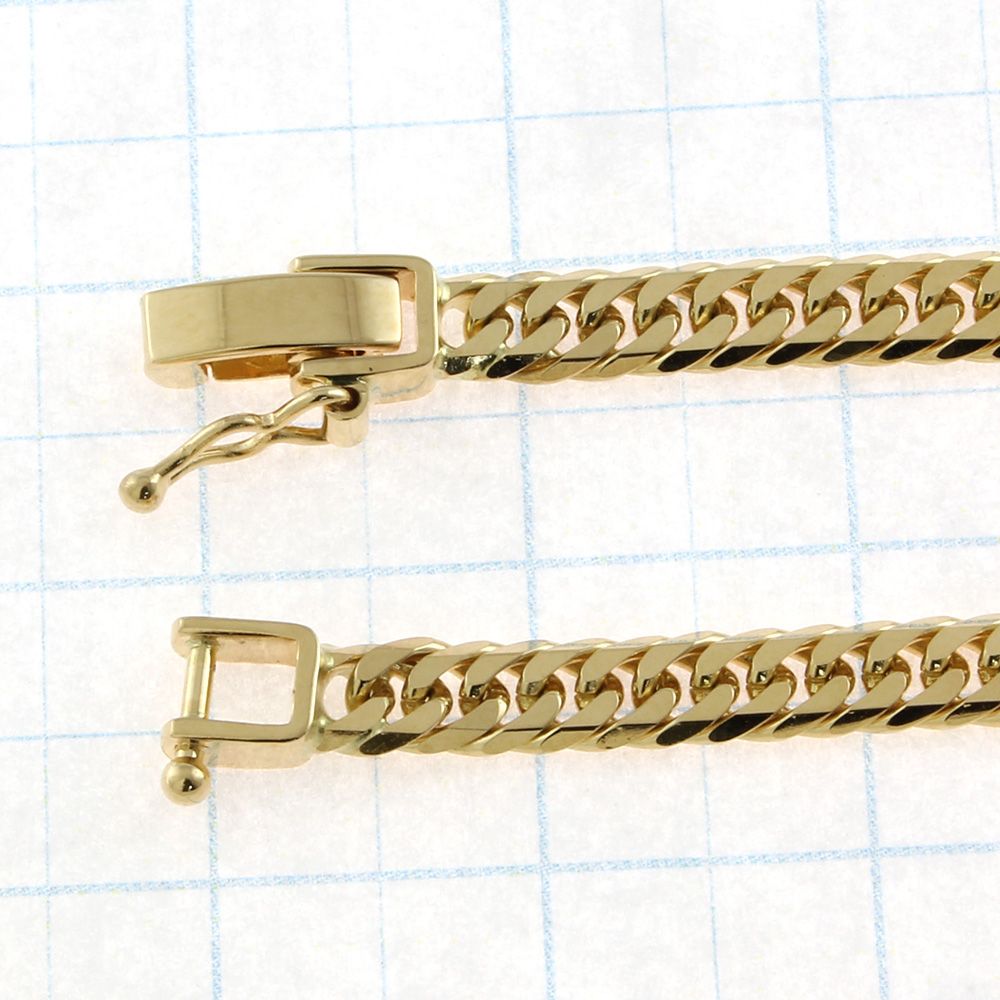 喜平 アンクレット 約9g 6面ダブル 6DCW 23cm 留め具 中折れ式