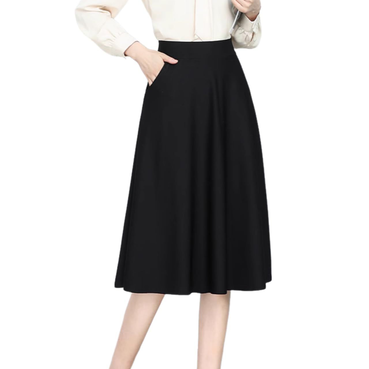 Belle Iza Bella] フレアスカート 膝丈 レディース Aライン スカート